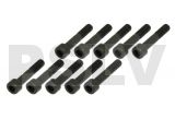 842026 Semi-Threaded Socket head Cap Screw Black (M3x16) (10pcs)